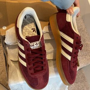 Adidas Burgundy and Cream Spezial Shoes
